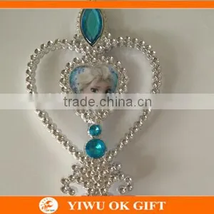 Princess Elsa Anna Hair Accessories Queen Crown&Long Braid With Magic Wand For Sale thumbnail-5