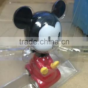 Micky Mouse Figure Pull-back Vehicle,Customized Cute Plastic Car Cartoon Toys thumbnail-2