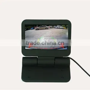 VCAN0998 4.3 Inch LCD Color Car Monitor Auto Electric Flip Car TFT LCD Monitor thumbnail-1