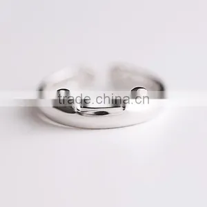 925 Sterling Silver Kawaii Cat Ears Ring Adjustable Ring Fashion Women Ring Jewelry Supplies 6260553 thumbnail-1