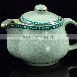 Tang Cao Tang Dynasty Flower Design Ceramic Tea Pot thumbnail-2