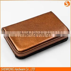 Luxury Gold Color Credit Card Holder With PU Leather Material as Promotional Gift thumbnail-1