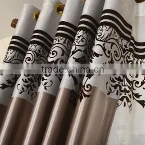 2015 Moden Flocd Blackout Fabric Window Curtain Home Textile Sun Protection Curtain thumbnail-2