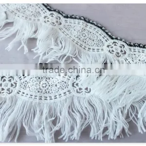 Hot Selling 6.8cm Width Polyester Water Soluble Trim Fringe for Garment thumbnail-5