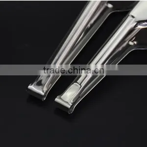 Steak Grip Kitchen Food Vegetable Spring Clip Clamp Stainless Steel BBQ Tongs thumbnail-4