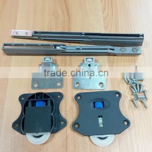 Soft Closing Sliding Wardrobe Door System Sliding Closet Door Roller Fittings thumbnail-1