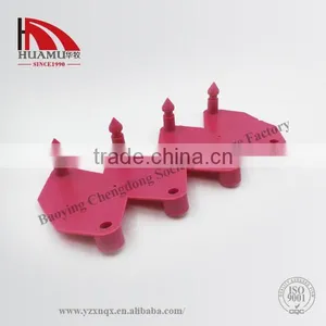 TPU Ear Tag for Sheep in Peach Red 32*32 mm thumbnail-1