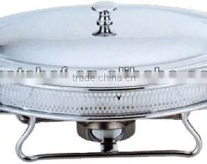 Oval Food Warmers With Chorme Line Stand thumbnail-1