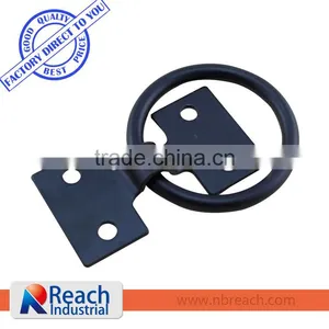 1/4" Thick Surface Mount E-Coated Steel Rope Ring Tie-Down Anchor thumbnail-1