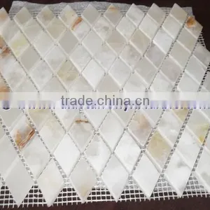 Pure Natural WHITE ONYX MOSAIC TILES COLLECTIONS thumbnail-2