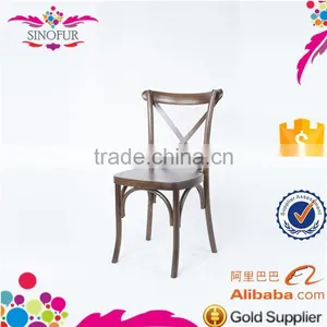 Wholesale Price Wooden Cross Back Dining Chair thumbnail-2