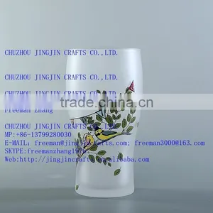 Custom Printed Ice Glass Beer Cup Drinking Cup Beer Glass Cup Manufacturers thumbnail-3