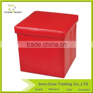 Wholesale Durable Colourful Folding Pu Leather Ottoman thumbnail-1