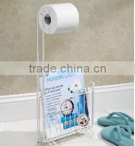 Bathroom Metal Paper Towel Holder And Newspaper or Magazine Rack thumbnail-3