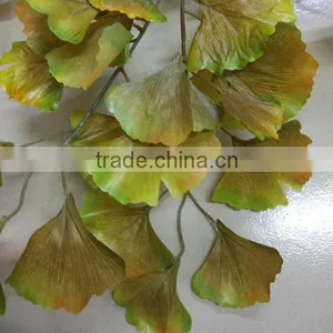 SJ070917 Artificial Golden Ginkgo Leaf/wholesale Folium Ginkgo Leaves Sale thumbnail-3