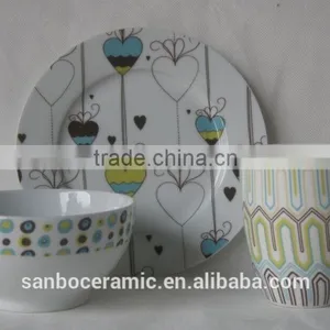 Full Color Printing Children Dinner Set of Kids, Cartoon Desiney Design in Porcelain Dinerware Sets thumbnail-1