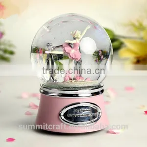 Ballerina Snow Globe Resin Musical Valentine's Day Snow Globe thumbnail-1