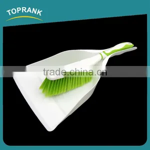 Toprank China Supplier Household Cleaning Soft Broom Brush Plastic Floor Broom Green Mini Folding Broom And Dustpan Set thumbnail-1