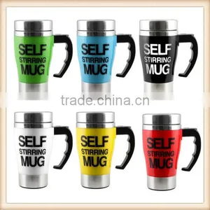 Stainless Lazy Self Stirring Mug Auto Mixing Tea Coffee Cup Office Home Gift New thumbnail-1