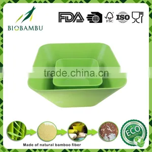 Corn Starch Custom High Quality Bamboo Fiber Bowl Set thumbnail-1