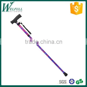 Foldable Walk Cane, Portable Walking Stick for Old, PP Especial Handle, SZ17019F thumbnail-1