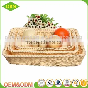 China High Quality Customized Cheap PP Plastic Empty Food Designer Bread Fruit Basket for Supermarket thumbnail-1