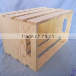 Nature Color Pine Wood Crates Wholesale thumbnail-4