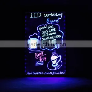 Wholesale 52 Kinds of Flashing Modes Acrylic Handwriting Led Writing Board for Shops/stores/restaurants/cafes Advertising thumbnail-2
