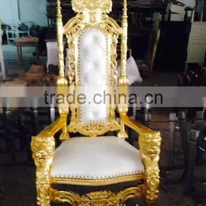 Wedding Stage Bride and Groom King and Queen Chairs thumbnail-3