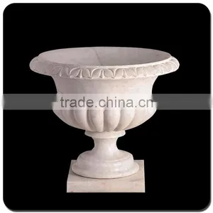 Low Marble Flower Pot Indoor Flower Pots for Sale thumbnail-1