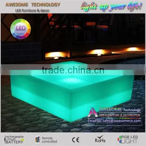 LED Luminous Decorative Square Big Flower Pot thumbnail-1