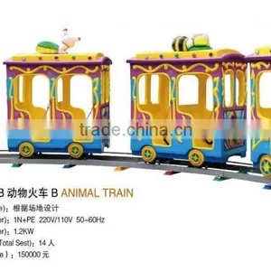 Most Amusement Park Use Manufacturer Direct Hot Sale Children Electric Train Interesting Good for Kids thumbnail-1
