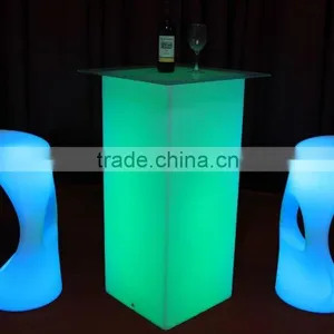 Led Bar Furniture,club Bar Table Chair/Led Cuboid Bar Table thumbnail-2