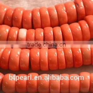 16" 10*15mm Big Abacus Coral Beads Strand Wholesale thumbnail-1