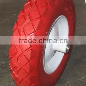 Flat Free Tire 4.00-8 pu Wheel thumbnail-3