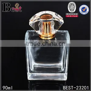 90ml 100ml Square Fancy Spray Bottle High Quality Glass Perfume Bottle Wholesale Perfume Fancy Spray Bottle thumbnail-1