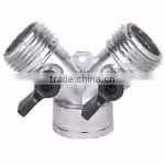 Solid Brass 1/2" 5/8" 3/4" 1" Barb End 100% Leaking Test 3/4" Zinc Coupling With Valve thumbnail-1