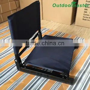 Lightweight Portable Adventure Navy Folding Stadium Chair thumbnail-2