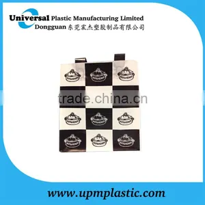 Customized Gravure Printing White Film Black Soft Loop Handle Polyethylene Bag for Packaging thumbnail-1