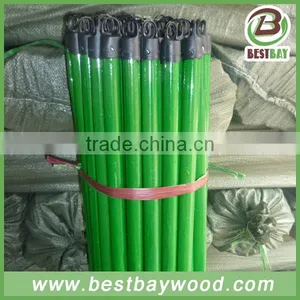 Long Handle Broom Pvc Coated,Hot Sales Colorful PVC Coated Wooden Broom Handle thumbnail-1
