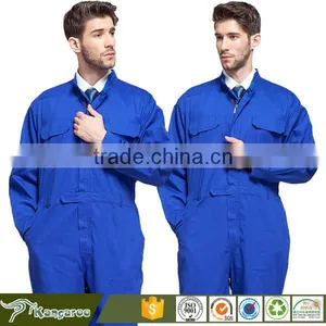 Solid Color Cotton Worker Overall Coverall thumbnail-1