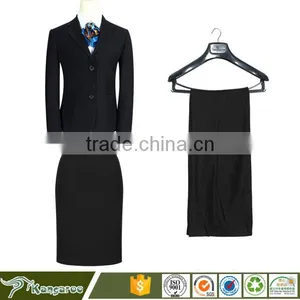 Professional Factory Made 2 Button Designer Notch Lapel Custom 3 Piece Women Suit thumbnail-1