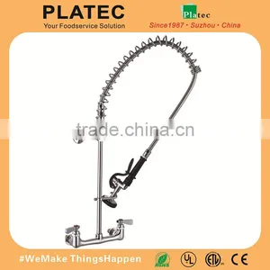2016 Chrome Commercial Style Pot Filler Kitchen Faucet With Rre Rinse Spray thumbnail-1