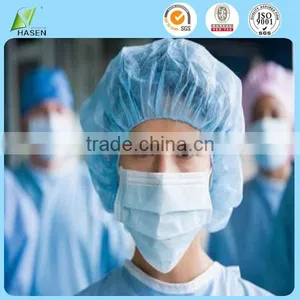 Disposable Colorful Surgical Nonwoven Bouffant Cap thumbnail-1