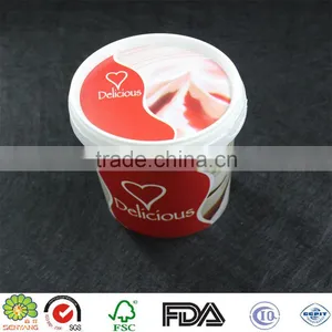 16 oz Disposable Plastic Ice Cream Container With Lid thumbnail-6
