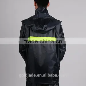 HIGH QUALITY PVC RAIN COAT WATERPROOF JACKET SUIT WITH WARNING SIGNS thumbnail-4