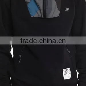 Custom Men Zipper Chimney Collar Sweatshirt thumbnail-2