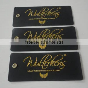 China Custom Gold Stamping Logo of Jeans Hang Tag thumbnail-3