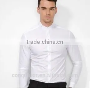 Bespoke Men Cotton Anti Wrinkle Solid Color Shirt BSRT0034 thumbnail-1