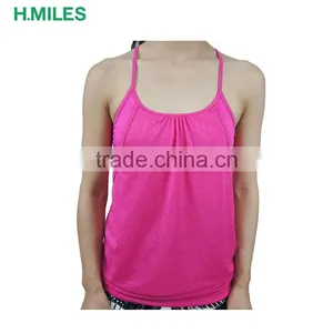 Slim Fitting Fitness Wear Tank Top Ladies Gym Singlets/women Yoga Vest thumbnail-1